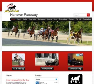 Hanover Raceway Splash Page