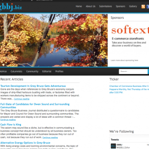 Softext - Grey Bruce Business Journal WebSites